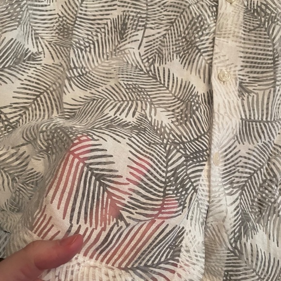 ASOS- sheer button up , ivory - Picture 2 of 3